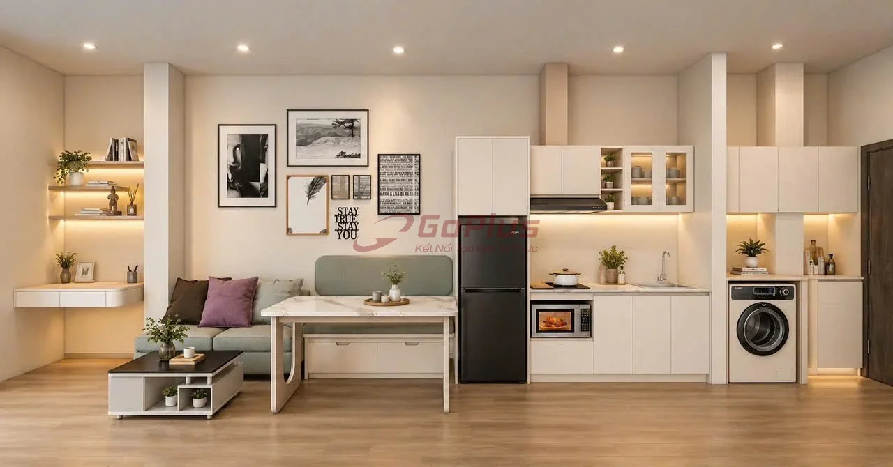 Cho thuê 2PN 40m² 672A59-60 Phan Văn Trị, Phường Gò Vấp · 14 triệu/tháng — ảnh 3